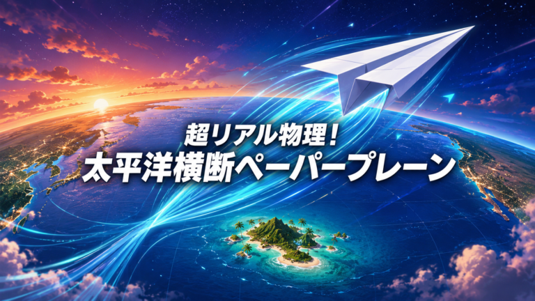 超リアル物理!太平洋横断ペーパープレーン
