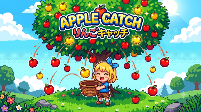 りんごキャッチゲーム
